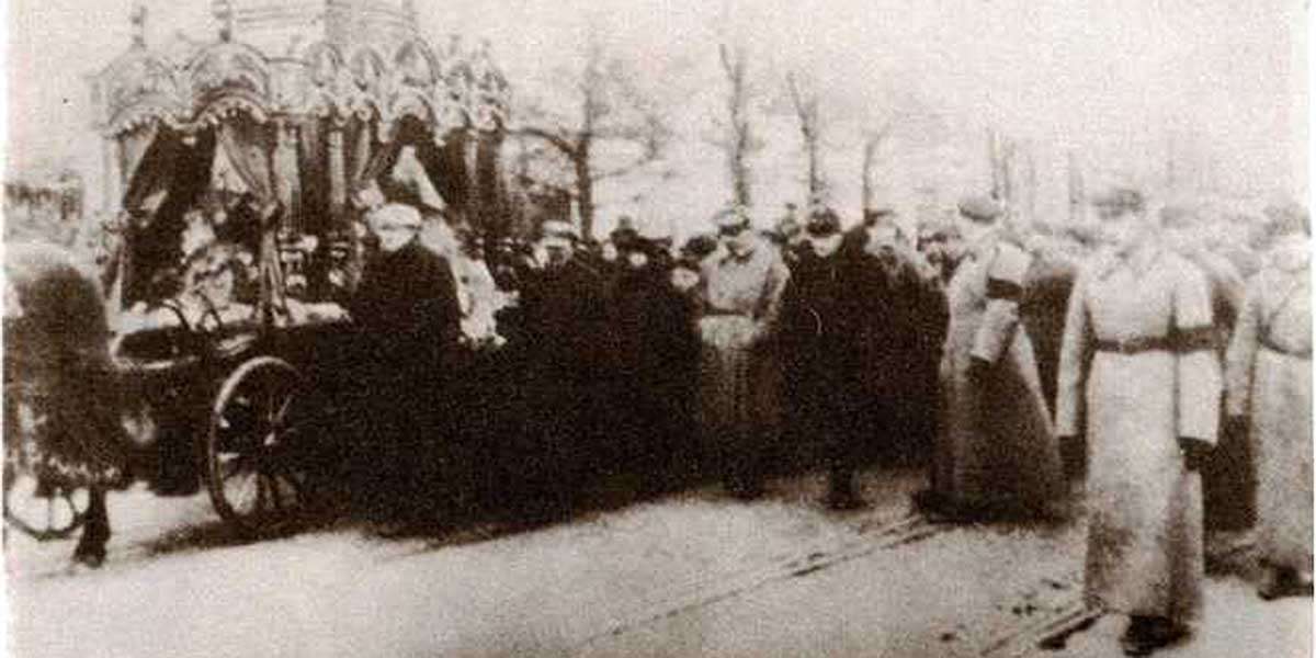 Похоронный кортеж. Москва. 1932 г.