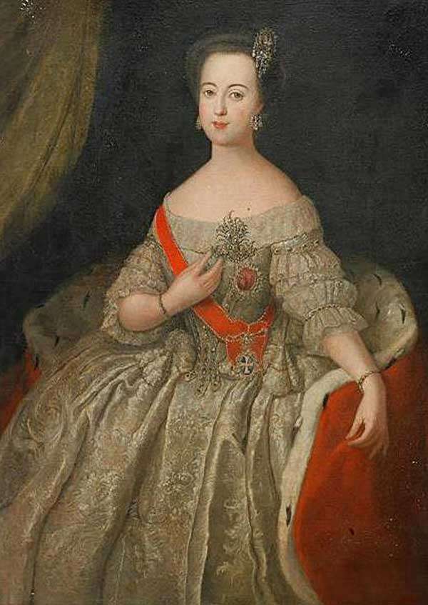 Екатерина II. София Фредерика Августа Ангальт-Цербстская. Мать Павла I. 