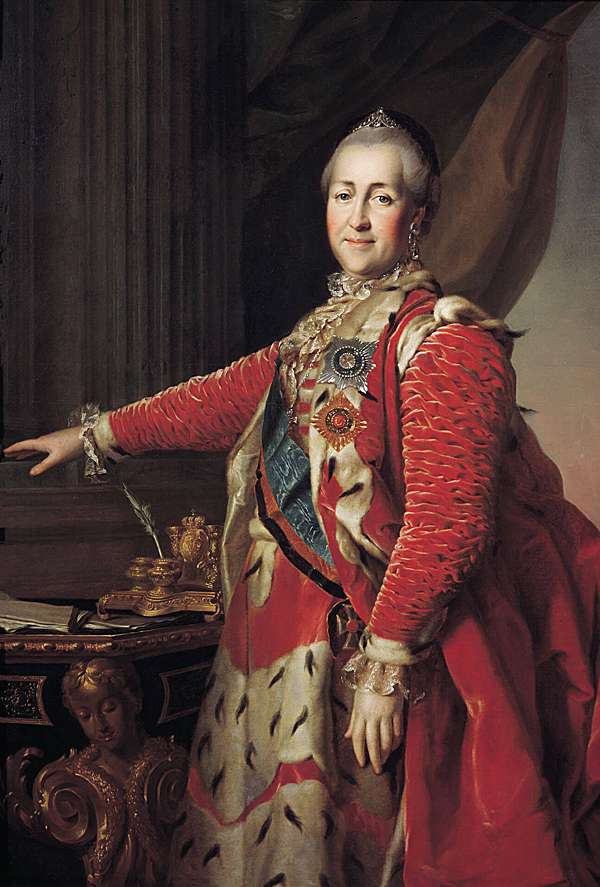 Портрет Екатерины II. Д. Г. Левицкий. 1782