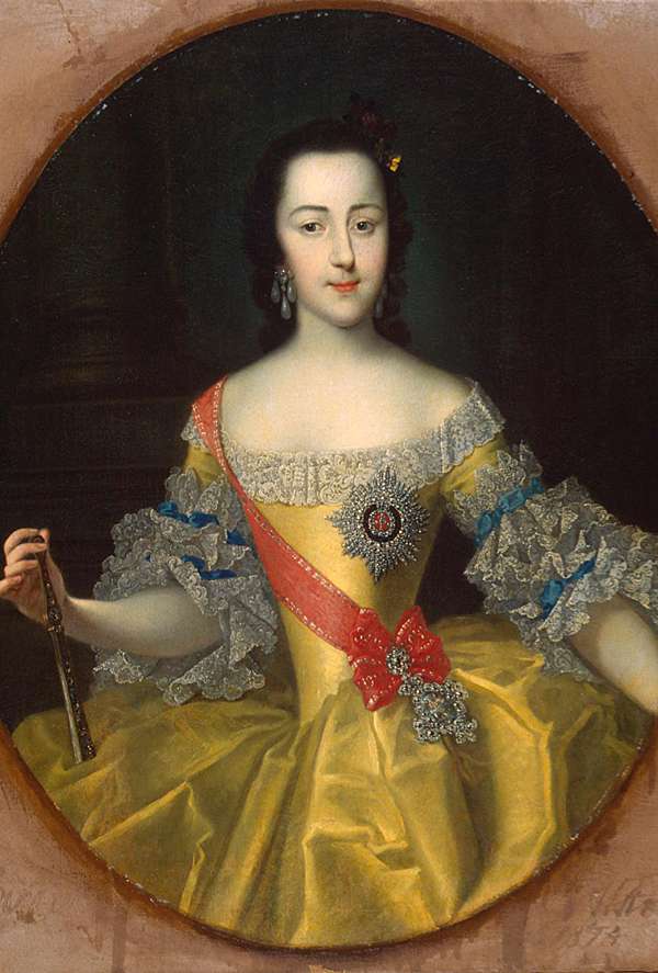 Екатерина II. Гроот Г. К. около 1745 г.