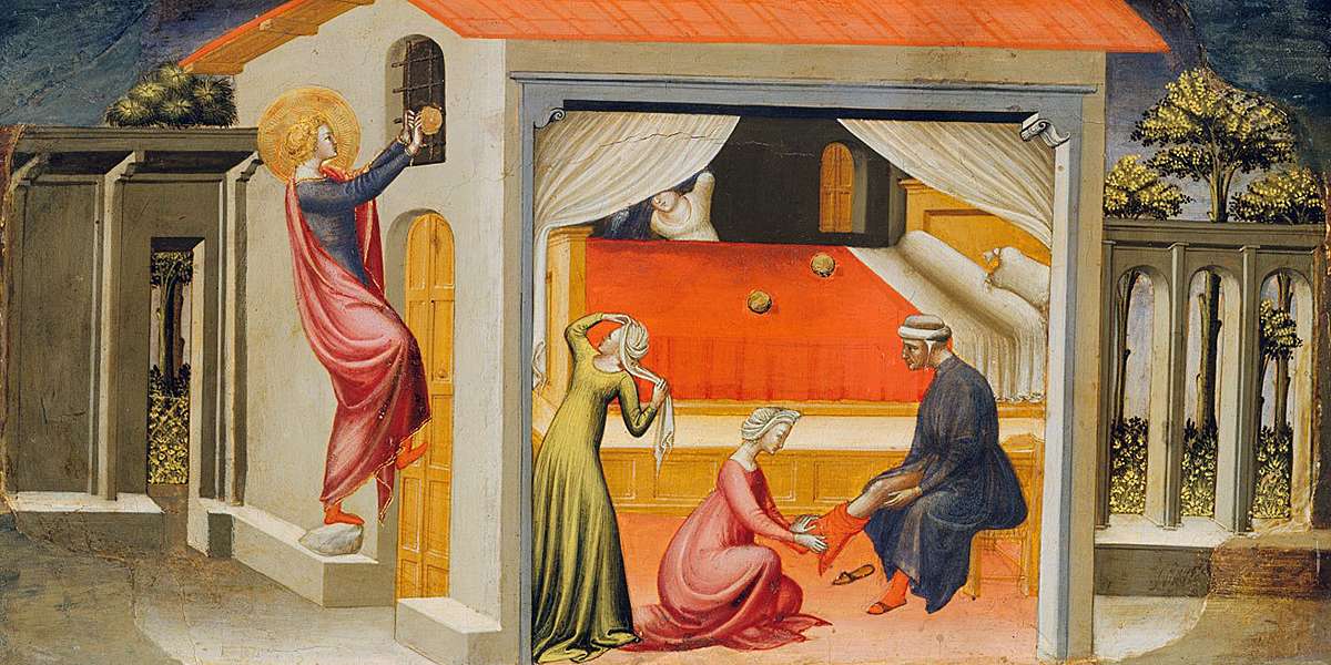 Биччи ди Лоренцо. Святой Николай, дарующий приданое. 1433–1435 годы The Metropolitan Museum of Art