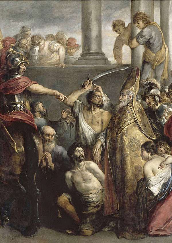 Ян Коссиерс. Святой Николай спасает пленников. 1660 год Palais des Beaux-Arts de Lille