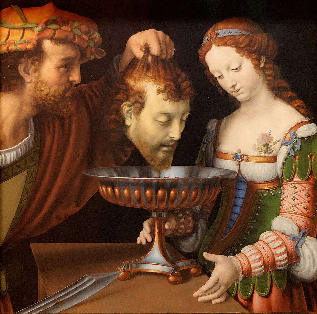 Саломея получает голову Иоанна Крестителя. Соларио, Андреа (1520—1524). Музей истории искусств, Вена