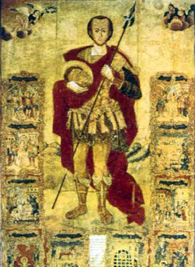 Мч. Зосима воин, Аполлонийский. Икона из храма св. Зосимы в г. Созополе (Болгария)