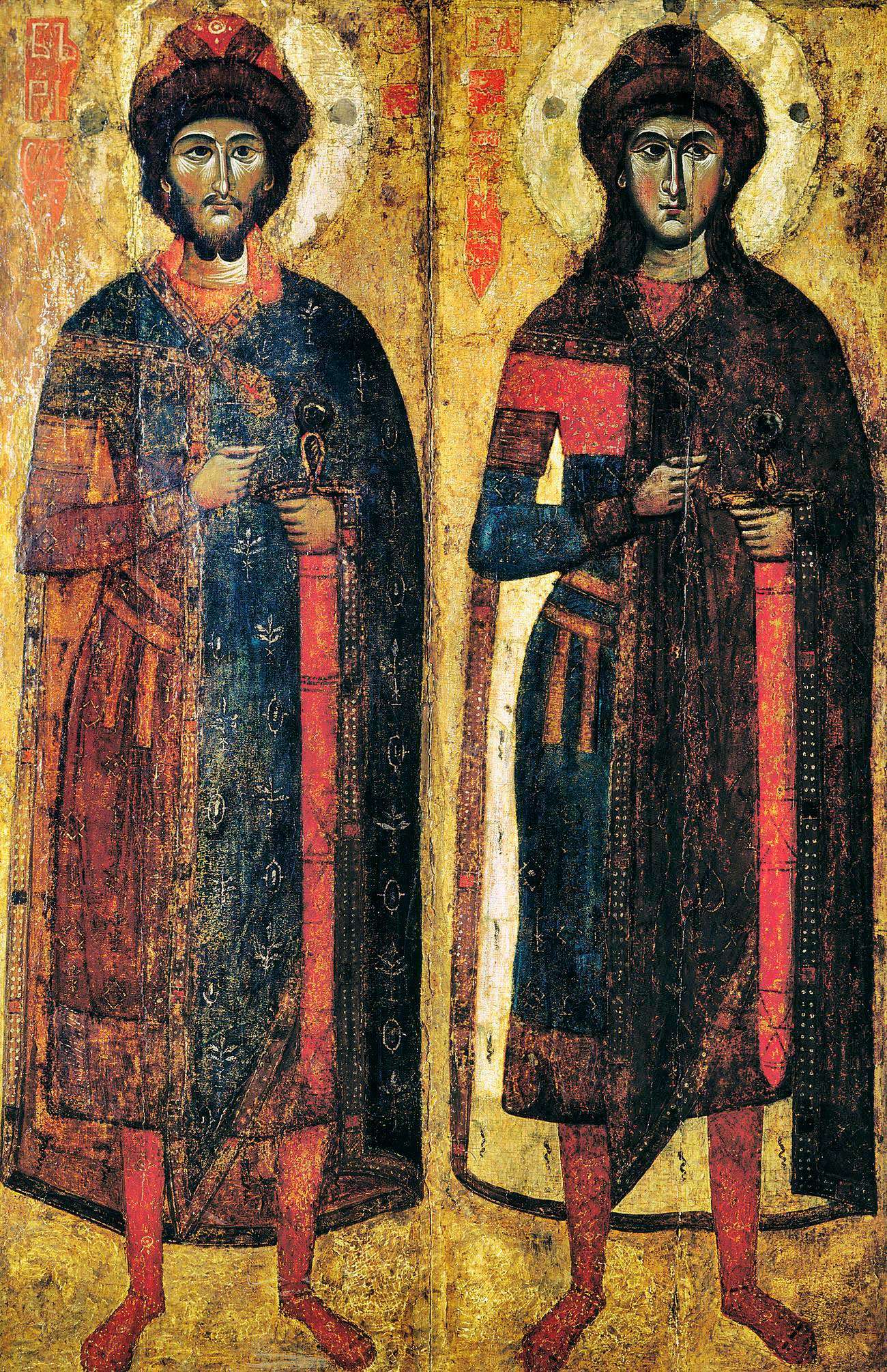 Икона из Савво-Вишерского монастыря, XIII — начало XIV века (Киевская картинная галерея)