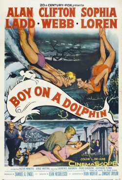 Постер Мальчик на дельфине