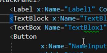 C# WPF отличие Name от x:Name
