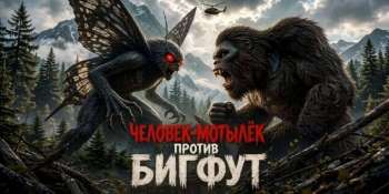 Человек-мотылек против Бигфут