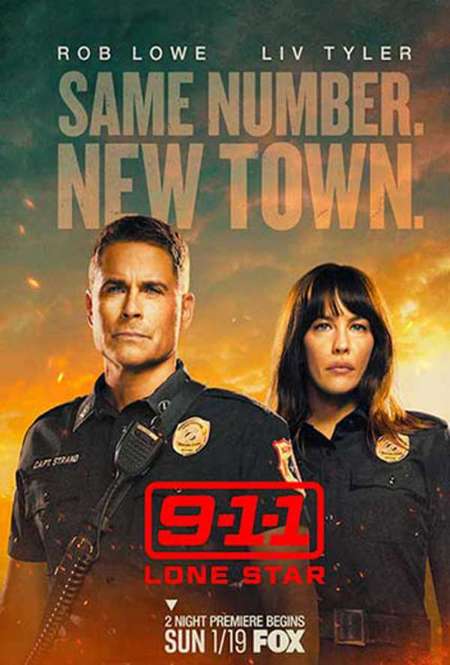 Постер. Сериал 911: Одинокая звезда