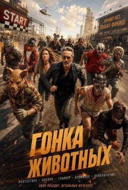 Постер. Фильм Гонка животных 