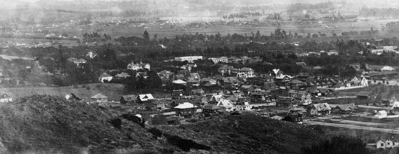 Лос-Анджелес. Панорама Голливуда 1903 год.
