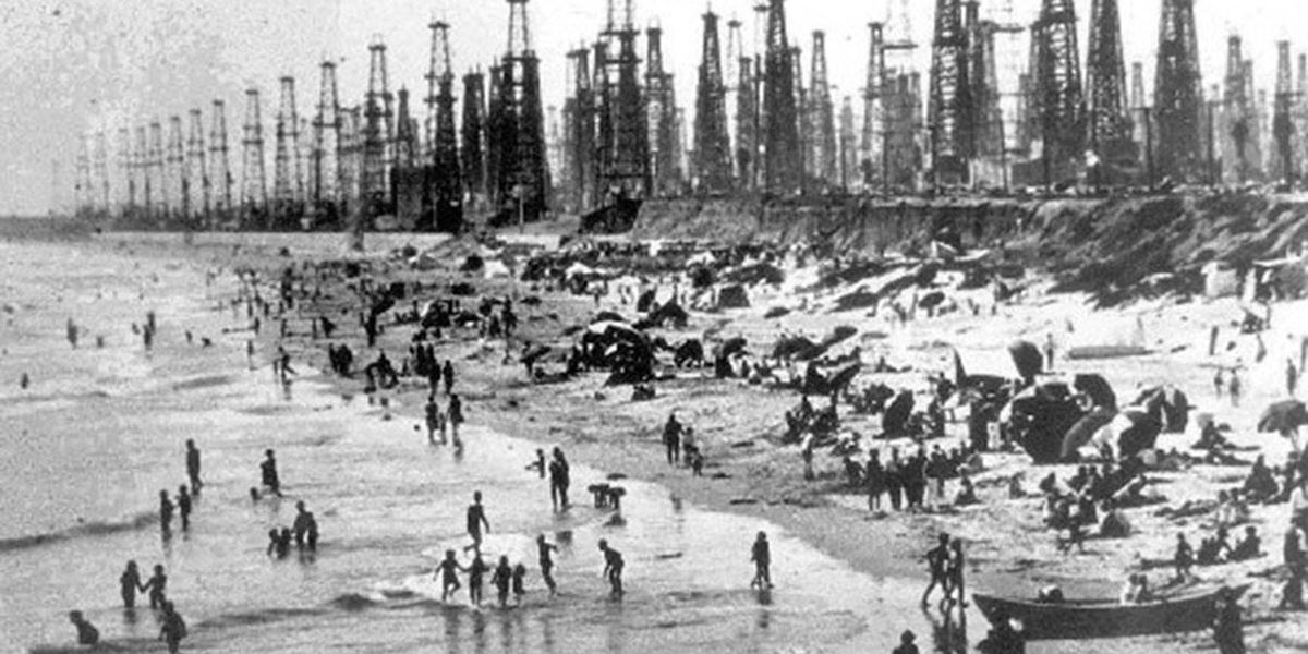 пляж Лос-Анджелеса 1920 - 1930 годы