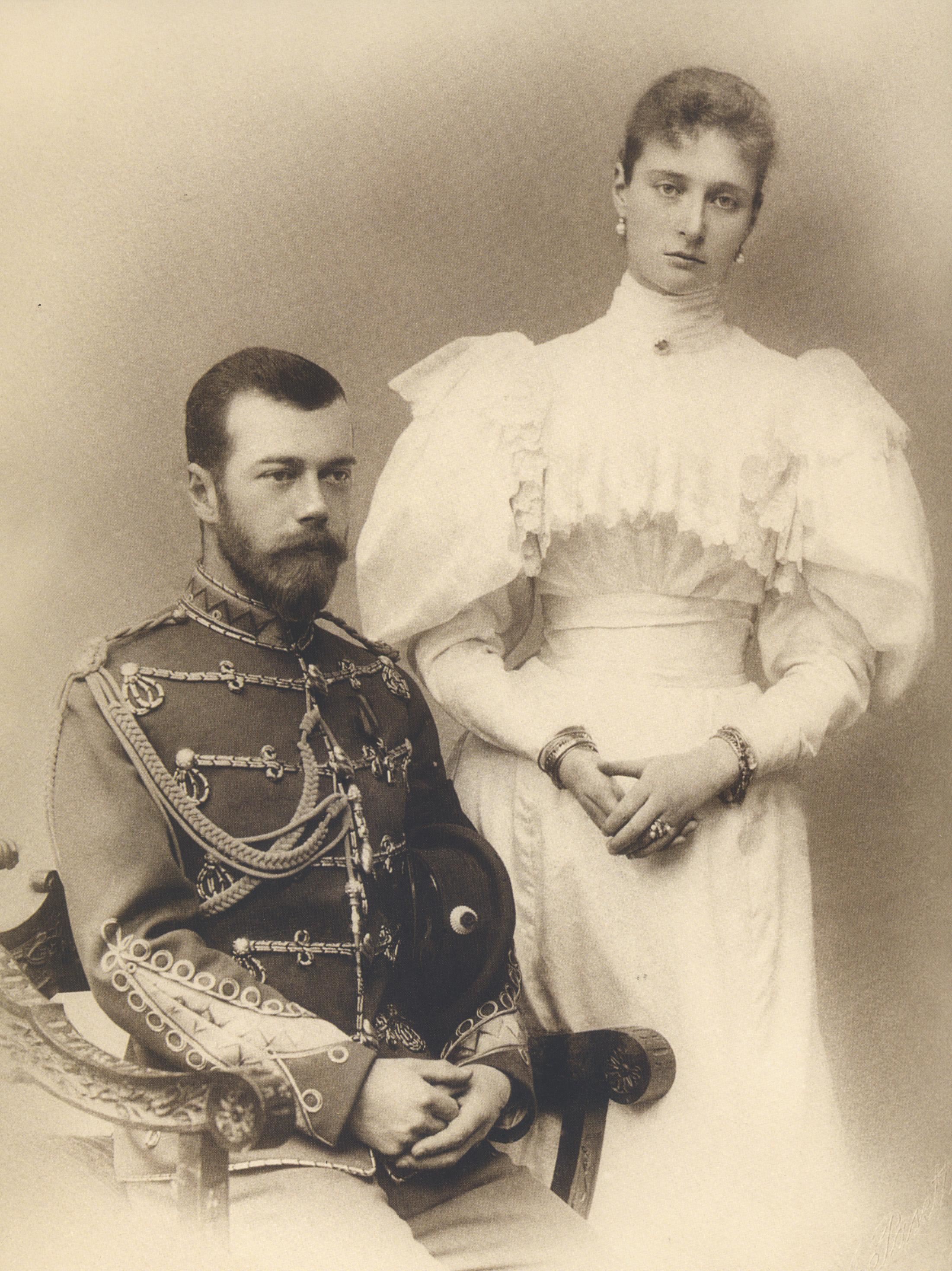 Император Николай II и императрица Александра Феодоровна (1896)